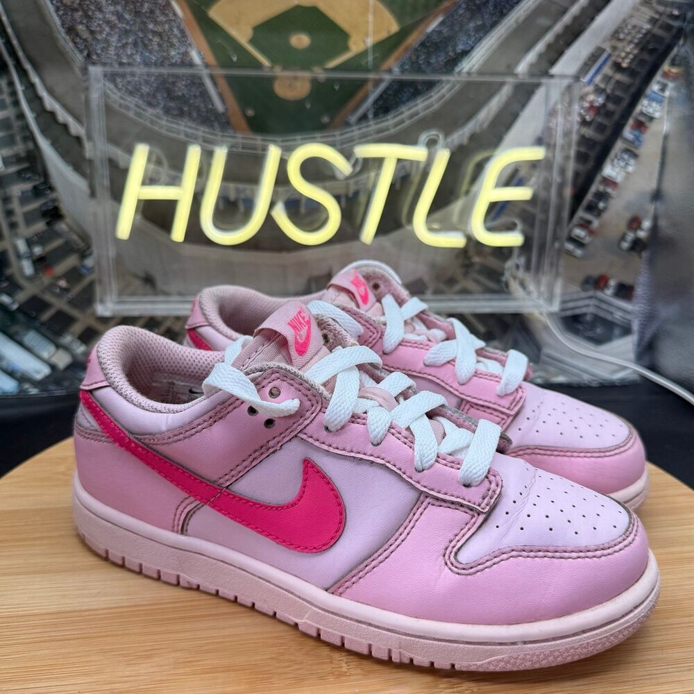 Nike Dunk Low “Triple Pink” (GS) Youth Size 2Y (DH9756-600)
